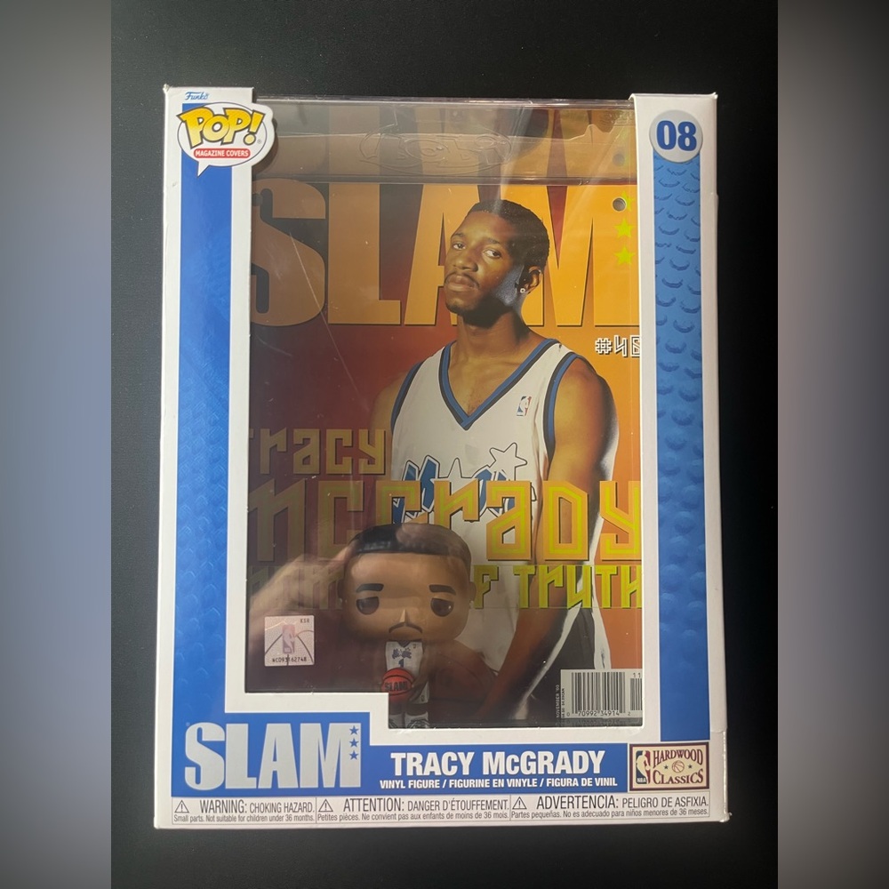 FUNKO POP! NBA COVER: SLAM - Tracy McGrady Orlando Magic #08 Vinyl Figure